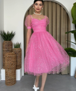 فستان باربي زهري