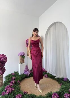 Alternative view of فستان "دورا" بتفاصيل الزهور