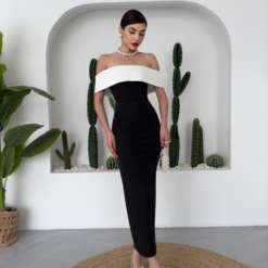 فستان كلاسي أسود