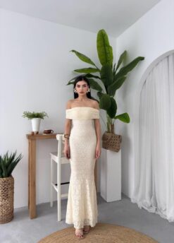 Alternative view of فستان دنتيل بيج بدون اكمام