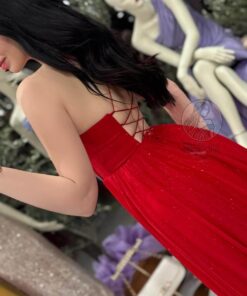 Alternative view of فستان أحمر لامع على طراز إلسا Frozen❤️