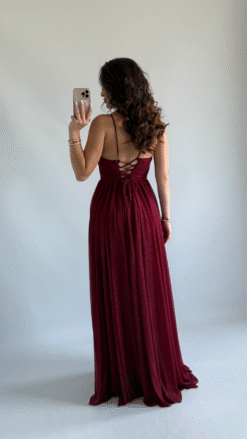 Alternative view of فستان خمري لامع على طراز إلسا Frozen