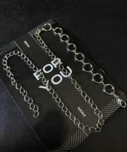 حزام حلقات فضي