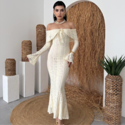 فستان مايا بدون أكتاف