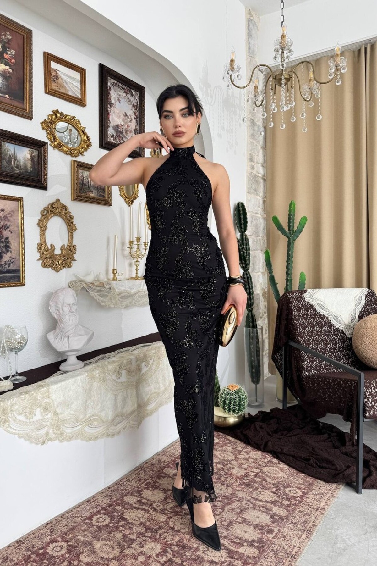 فستان البريق الأسود - الصورة 4