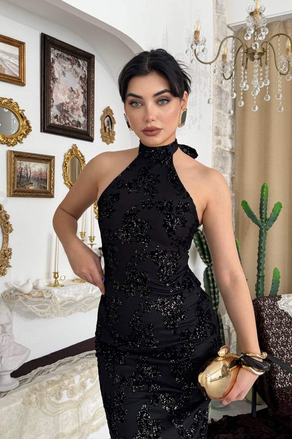 فستان البريق الأسود - الصورة 7