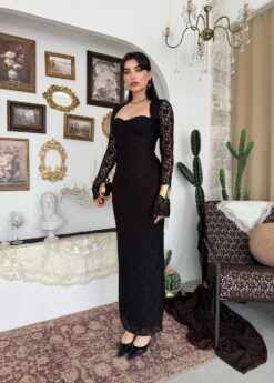 ⁦فستان إيزابيلا الأسود 🍷🖤⁩ - الصورة ⁦8⁩